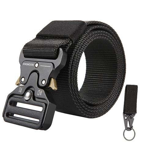 Kingmoore Mens Tactical Belt Heavy Duty Webbing Belt Adjustable