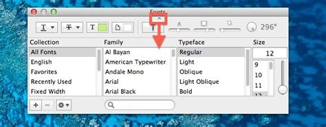 Preview Mac Fonts Directly From The Os X Fonts Panel