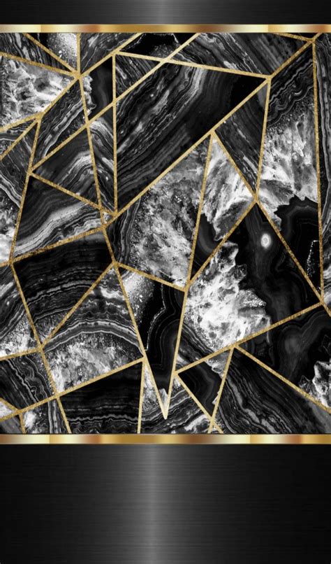 Aesthetic Marble Wallpaper Black And Gold Allwallpaper