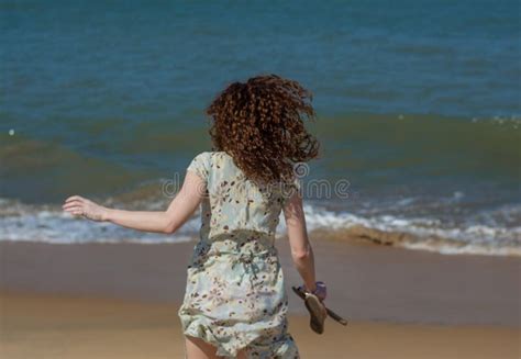 Naked Woman Running Beach Stock Photos Free Royalty Free Stock
