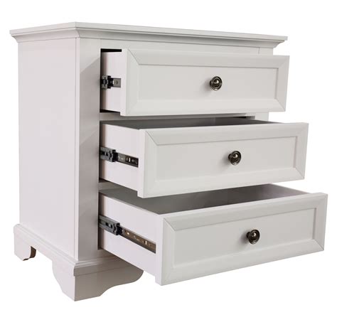 White Bedside Tables With Drawers Australia White Rattan Bedside