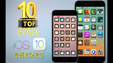 Top 10 Brand New Ios 10 Cydia Themes For Iphone Part 4 Youtube