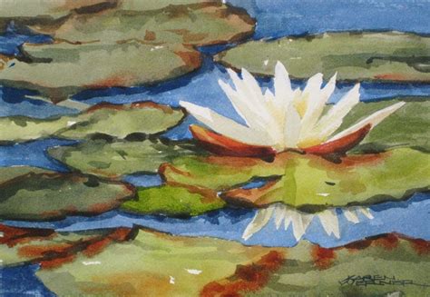 Karen Werner Fine Art Lily Pads A Watercolor Painting