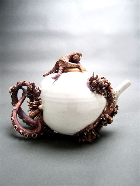 Bottom Feeder Tea Pot Mary Omalley Ceramics 2400 I Want