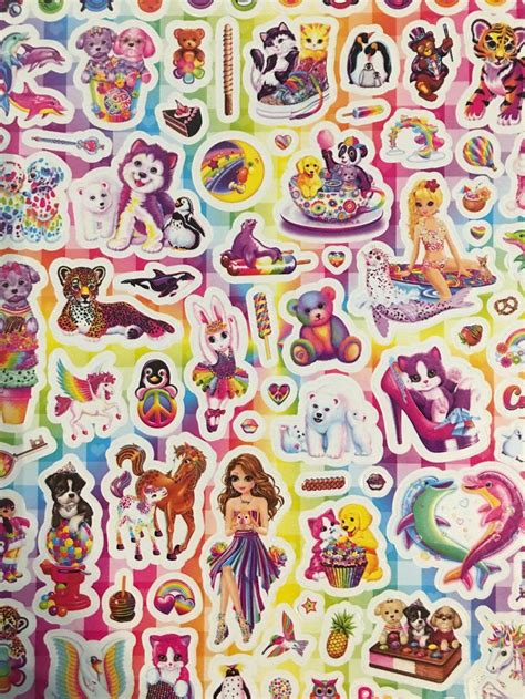 lisa frank stickers new 2 sheets etsy lisa frank stickers lisa frank mermaid coloring pages