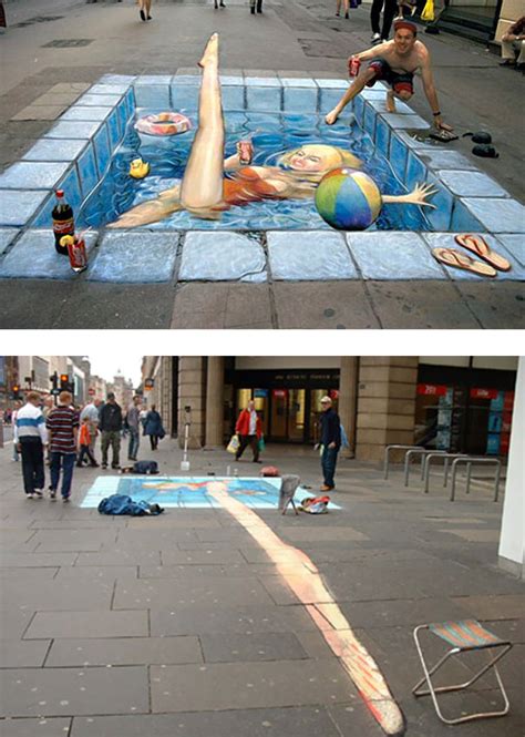 How Those Awesome Sidewalk Chalk Drawings Really Workits All In