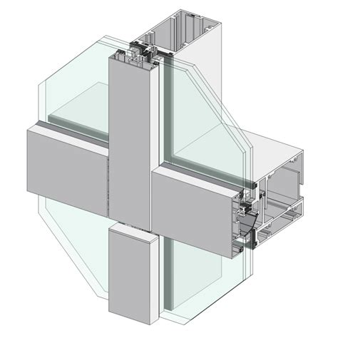 Fm Unitized Curtain Wall Thermally Broken Windows