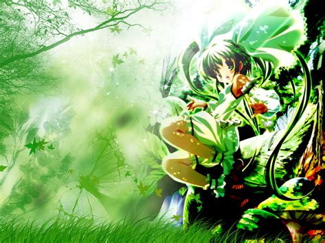 Anime Wallpaper Green Paradise Minitokyo