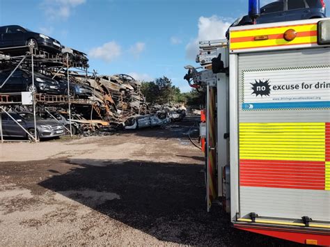 Essex Rochford Scrap Yard Fire Major Blaze