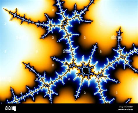 Abstract Complex Mathematical Fractal Structure Stock Photo Alamy