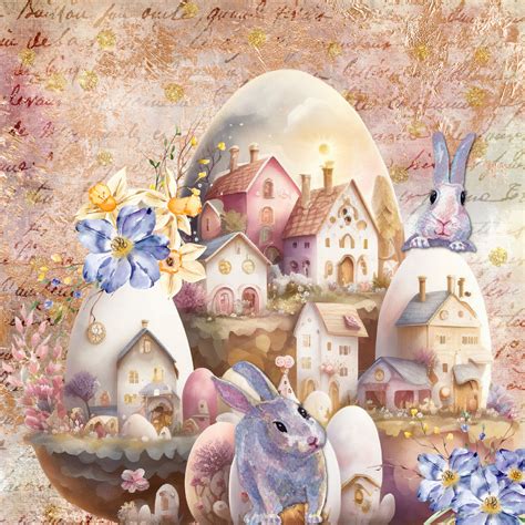 Easter Bunny Village Eggs Free Stock Photo Public Domain Pictures