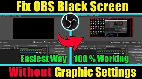 How To Fix Obs Black Screen Fix Obs Display Capture Not Working
