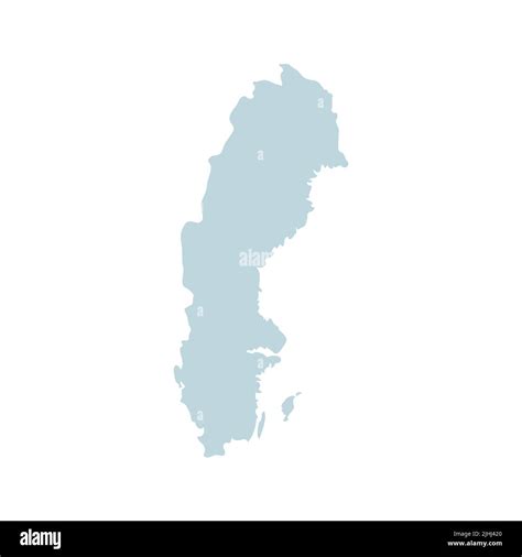 Ilustración Vectorial Del Mapa De Suecia Imagen Vector De Stock Alamy