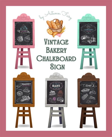 Autumn Fairy Ts4 On Tumblr Bakery Chalkboard Sign 🥐