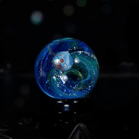Space T Ball Glass Marble Galaxy Lampwork Souvenir Cosmic Etsy