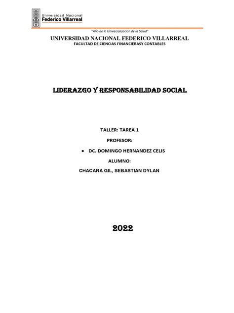 Tarea 1 Liderazgo Pdf Liderazgo Business