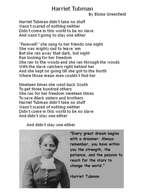 Harriet Tubman | Black history poems, Harriet tubman, Harriet tubman quotes