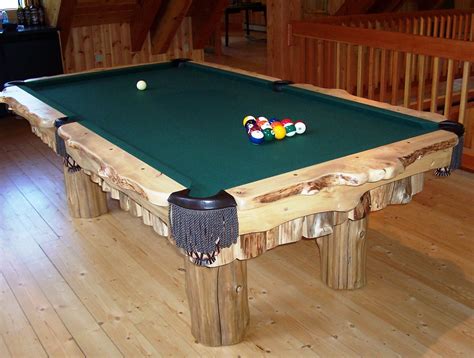 Our four collections of rustic chic pool tables. Hand Made Rustic Pool Table by Baron's Billiards ...