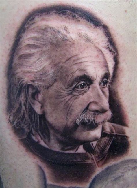 Einstein Portrait By David Corden Tattoonow