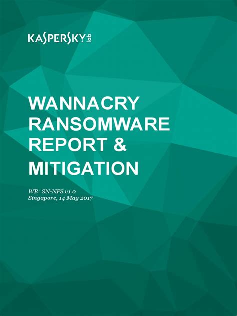 Wannacry Report Pdf Ransomware Microsoft Windows
