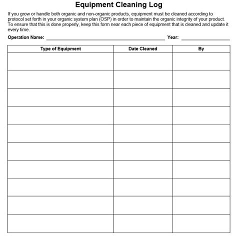 cleaning log sheet templates templates bash