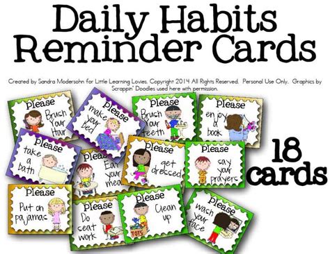 Free Daily Routine Helper Cards Homeschool Giveaways