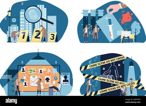 Detectives murder scene Stock Vector Images - Alamy