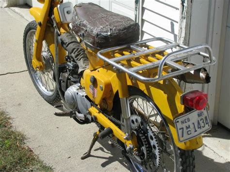 This 1964 honda cb93 reportedly underwent a refurbishment in 2012 and was kept on display in the previous owner's home prior to its acquisition by the seller out of red deer, alberta, canada in 2019. 1964 Honda Trail 90 (CT-200) for sale on 2040-motos