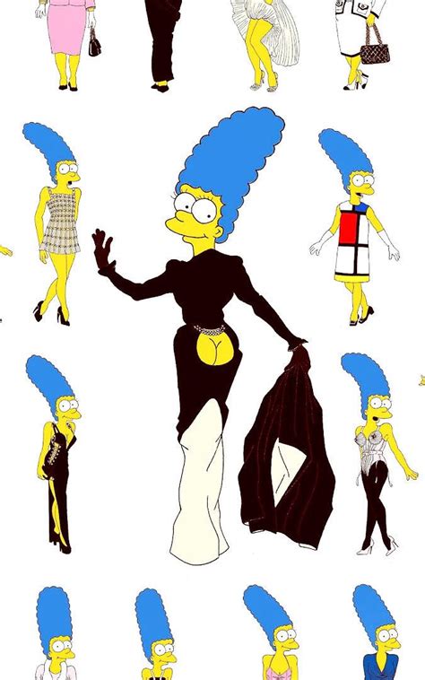 See Marge Simpson As The Worlds Most Famous Fashion Icons
