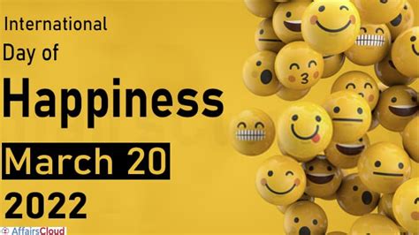 International Day Of Happiness 2022 March 20