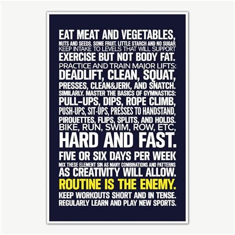 Fitness In 100 Words Gym Quotes Poster Art Gym