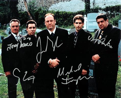 The Sopranos Cast Signed James Gandolfini Autographed 8 X 10 Reprint
