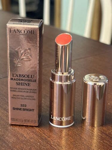 lancome l absolu mademoiselle shine lipstick 322 shine bright 0 11oz 3 2g bnib ebay