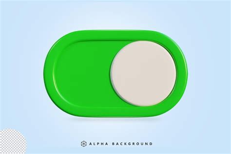 Premium Psd 3d Toggle Switch Buttons On And Off Icon Vector Illustration