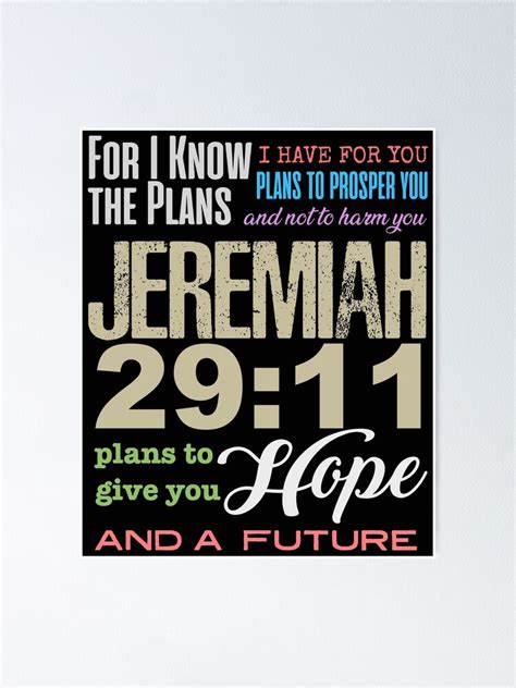 Jeremiah 29 11 Jeremiah 2911 For I Know The Plans I Have For You