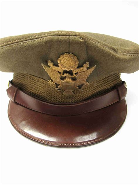 A Wwii Usaaf Officers Crush Cap With Cavalry Back Strap