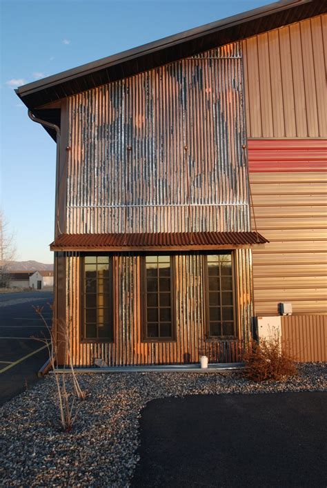 Corrugated Metal As Accent With Awning Metal Accents Metal Building