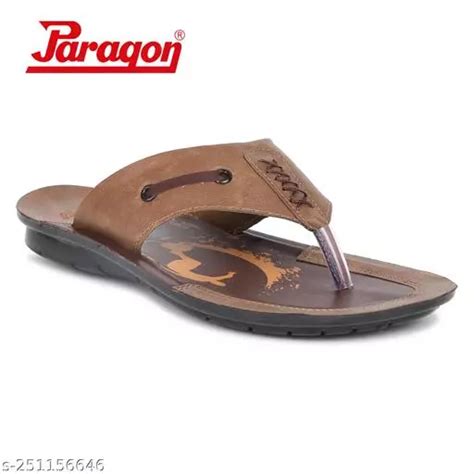 Paragon Tan Sandals For Men
