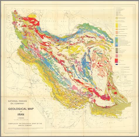 Geological Map Of Iran David Rumsey Historical Map Collection