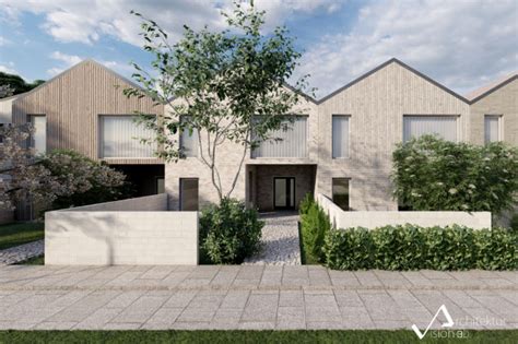Reihenhaus Modern Häuser Von Architektur Vision 3d Houzz