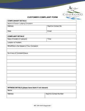 Customer Complaint Form Fill Out Sign Online Dochub My Xxx Hot Girl