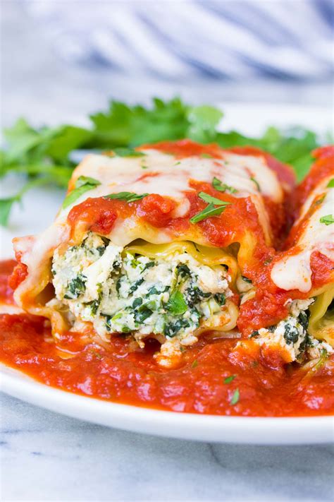 Spinach Lasagna Roll Ups Kristines Kitchen