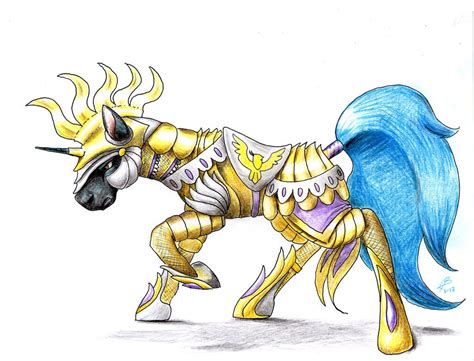 7th Armored Unicorn Regiment Golden Phoenix By Dragonademetal