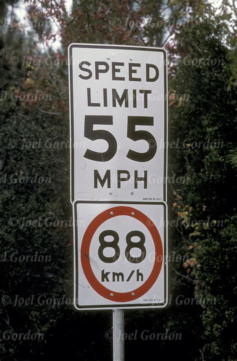 55 Mph Speed Limit Sign Joel Gordon Photography