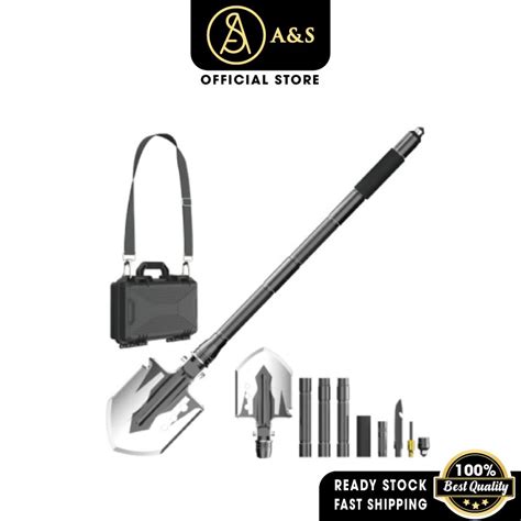 Aands Premium Multi Function Folding Military Spade Shovel With