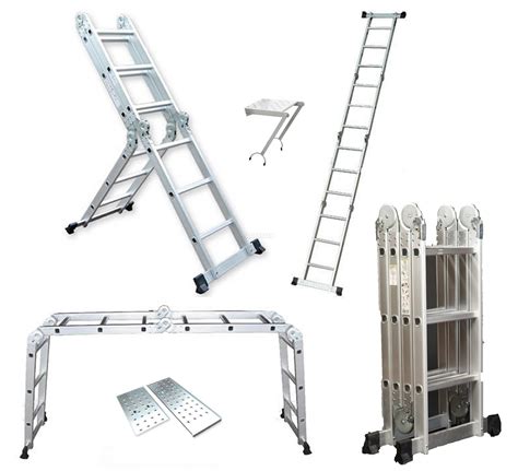 35m 115ft Aluminium Multi Purpose Extension Ladder Step