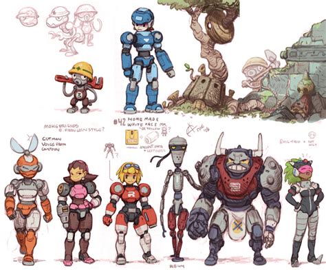 Mega Man Boss Concepts Mega Man Art Character Design Disney
