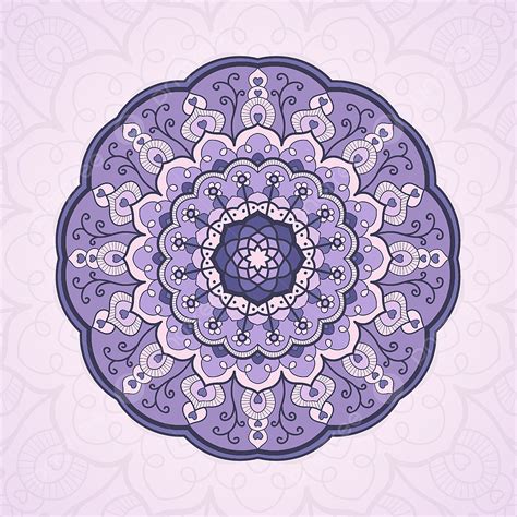 Purple Color Wheel Mandala