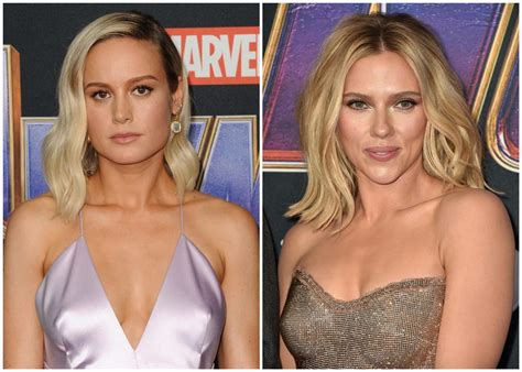 Brie Larson And Scarlett Johansson Thanos It Up At The Avengers Endgame World Premiere Tom