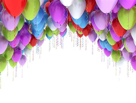 Colorful Birthday Balloons Wallpaper